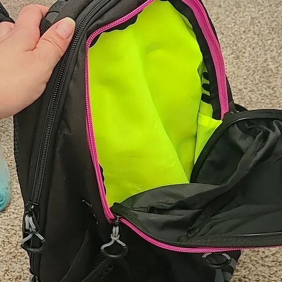 Adidas Black and Pink Sports Backpack - Picture 3 of 9